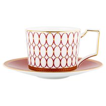 Чашка чайная с блюдцем Wedgwood Ренессанс 220 мл, красная - Wedgwood