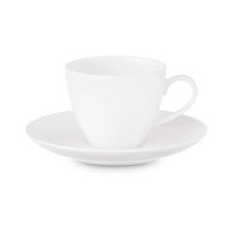 Чашка для эспрессо с блюдцем Narumi Белый декор 120 мл, фарфор костяной - Narumi