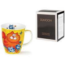Кружка Dunoon "Кошки с котятами. Невис" 480мл (жёлтая) - Dunoon