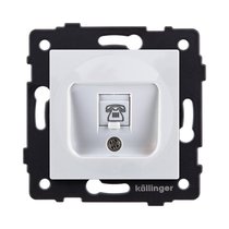Розетка телефонная RJ11, белый Kollinger REA-009WH для Aspekt, Eleganz, Reflex - Kollinger