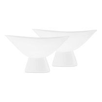 Набор чаш на ножке Decor de table Плиссе 230 мл, 2 шт, фарфор костяной, п/к - Decor De Table