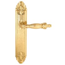 Дверная ручка Venezia Olimpo на планке PL90 полированная латунь - Venezia Collezione