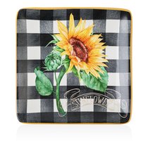 Тарелка пирожковая Certified Int. Подсолнухи. Sunflower 15см, керамика