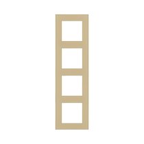 Рамка 4-постовая, стекло золотой Kollinger Asthetik AS4GD - Kollinger