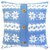 Вязаный чехол для подушки "Лапландия", 43х43 см,02-V9790/3, цвет голубой, 43x43 - Altali