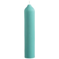 Свеча декоративная бирюзового цвета из коллекции Edge, 25,5см - Tkano