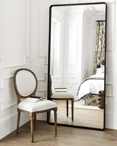 Чёрное зеркало в полный рост Уилкокс, цвет черный - Louvre Home