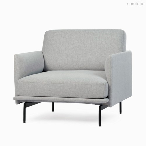 Кресло Bebe, цвет светло-серый/черный - Cosmo