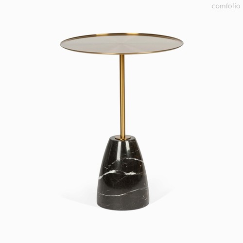 Кофейный столик Brasil 2 диаметр 45, цвет золотой/черный - Cosmo