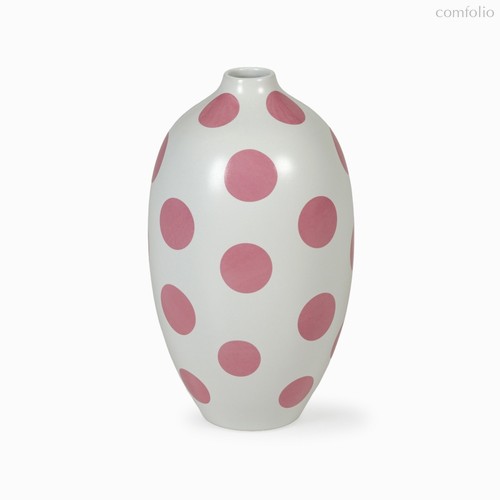 Ваза Willa L высота 43, цвет белый/розовый - Cosmo