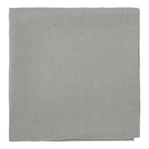 Скатерть из стираного льна серого цвета из коллекции Essential, 170х170 см - Tkano