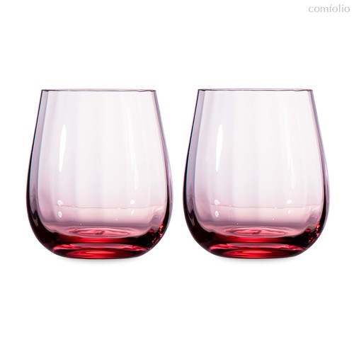Набор стаканов для виски Moser Оптик 360 мл, 2 шт, розалин, п/к - Moser