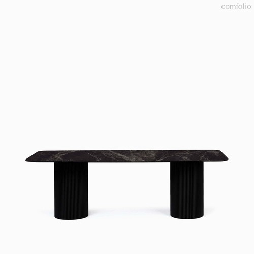 Обеденный стол Elan 230х100, цвет матовый черный/черный - Cosmo Red