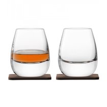 Набор из 2 стаканов Islay Whisky с деревянными подставками 250 мл - LSA International