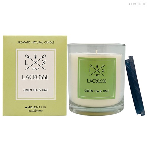 Свеча ароматическая Lacrosse, Зеленый чай и лайм, 60 ч - Ambientair