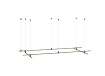 Magnet Modular System «CODE 1.2», L2000хL1000хH95-3000 мм (высота регулируется), DC24V, подвесное основание для модульных светильников, темная бронза, блок питания в комплект не входит - Donolux