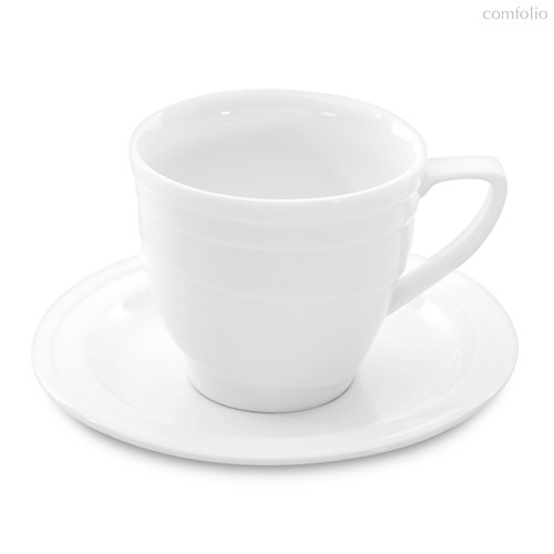 Чашка для кофе с блюдцем 0,180л Hotel, цвет белый - BergHOFF