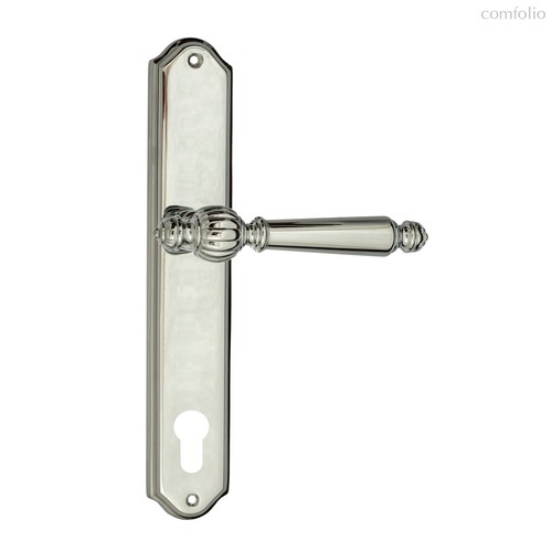 Дверная ручка Venezia Pellestrina CYL на планке PL02 полированный хром - Venezia Collezione