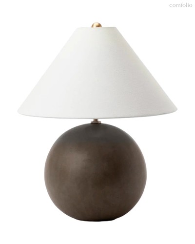 Настольная лампа Тесс с черным керамическим основанием, цвет черный - Louvre Home