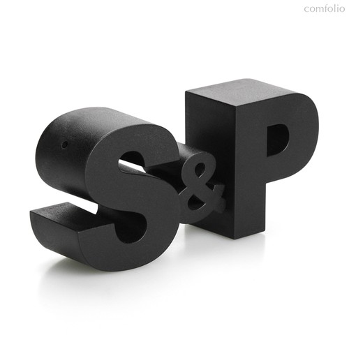 Набор для специй S&P, черный - Qualy