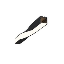 Радиусный профиль 35x35 Скрученный правый черный - Maytoni