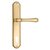 Дверная ручка Venezia Callisto CYL на планке PL02 полированная латунь - Venezia Collezione
