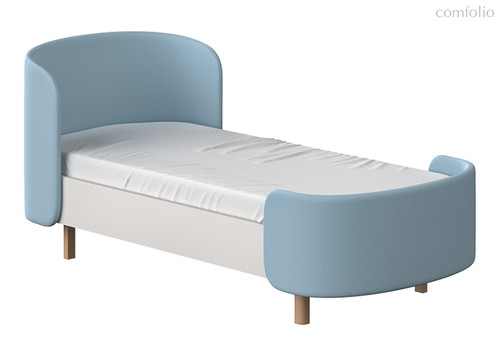 Кровать подростковая KIDI Soft размер М (голубой) - Ellipse