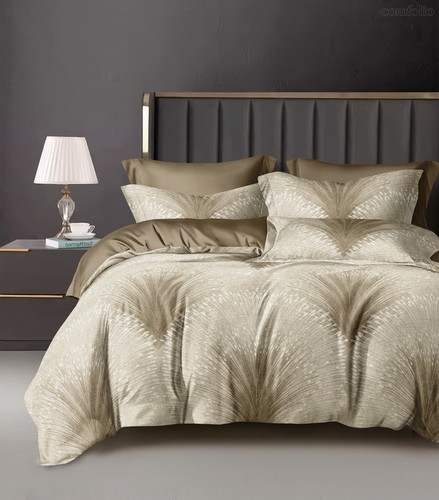 Комплект постельного белья CA-7-774 Дуэт Сатин печатный с наволочками 70х70х2шт.+ 50х70х2шт. - АльВиТек