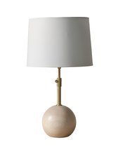 Настольная лампа с основанием из дерева Тулон, цвет белый - Louvre Home