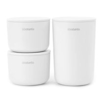 Набор контейнеров для ванной комнаты Brabantia 3 предмета, белый