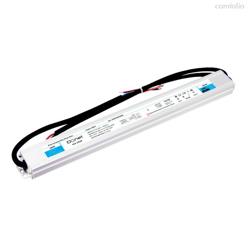 блок питания DALI 200Вт, DC48В, 4.16А, IP67, 362*37*22мм, с функцией Push-Dim, PFC >0.95, PWM=16KHZ серия:DN8HF - Donel
