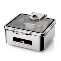 Мармит электрический 5,5 л 2/3x65 сухой нагрев без воды с откидной крышкой и окном TERNI - SUNNEX