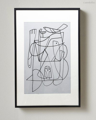 Интерьерное жикле Daily №2, цвет серый - Louvre Home