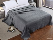 Плед 150/PAL-011 Ла ФорЕста 150х200 однотонный с тиснением микрофибра - АльВиТек