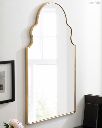 Зеркало в золотой раме Шифа, цвет золотой - Louvre Home