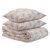 Комплект постельного белья из сатина с принтом 'Цветы' из коллекции Prairie, 200х220 см - Tkano