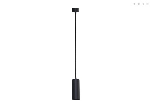 LED светильник подвесной, 10Вт, D57хH150мм, L1300мм, 898Лм, 38°, 4000К, IP20, Ra >90, черный RAL9005, блок питания в комплекте - Donolux