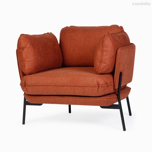 Кресло Sussex, цвет оранжевый/черный - Cosmo Red