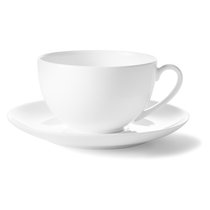 Чашка чайно-кофейная с блюдцем Dibbern "Белый декор" 250мл - Dibbern