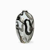 Ваза Rachele II высота 43, цвет белый/черный - Cosmo