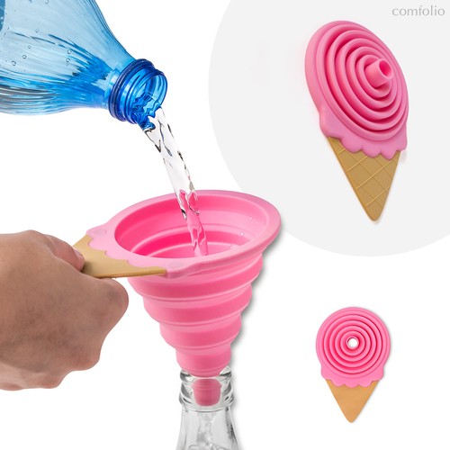 Воронка для бутылки Gelato клубника магнитная, цвет розовый - Balvi