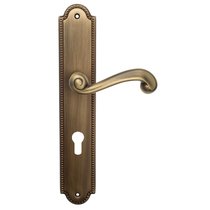 Дверная ручка Venezia Carnevale CYL на планке PL98 матовая бронза - Venezia Collezione