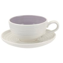 Чашка чайная с блюдцем Portmeirion "Софи Конран для Портмейрион" 200мл (вишневая), цвет вишневый - Portmeirion