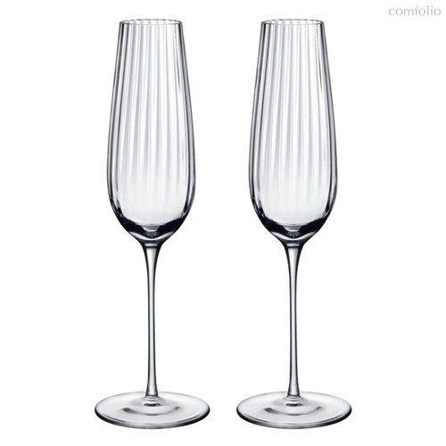 Набор бокалов для шампанского Nude Glass Round UP 200 мл, 2 шт, стекло хрустальное - Nude Glass