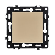 Выключатель 1-клавишный перекрестный 10А/250В, золотой Kollinger Asthetik AS-003GD - Kollinger