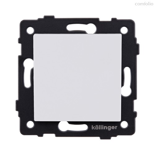 Выключатель 1-клавишный 10А/250В, белый матовый Kollinger REA-S-001WM для Aspekt, Eleganz, Reflex - Kollinger