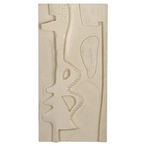 Панно декоративное Наскальные рисунки (B), цвет Молочный - Covali