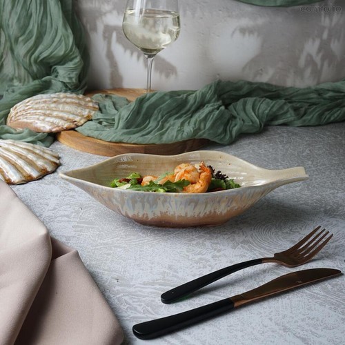 Блюдо овальное 28,5*10,5 см h6,5 см 350 мл Pearl Leaf Frutti di Mare P.L. - P.L. Proff Cuisine