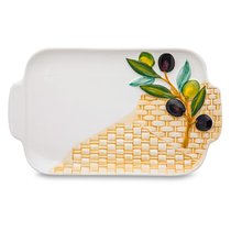 Блюдо прямоугольное Edelweiss Оливки 26х16 см, керамика - Edelweiss