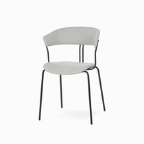 Обеденный стул Embrace 52х76, цвет матовый черный/серый - Cosmo